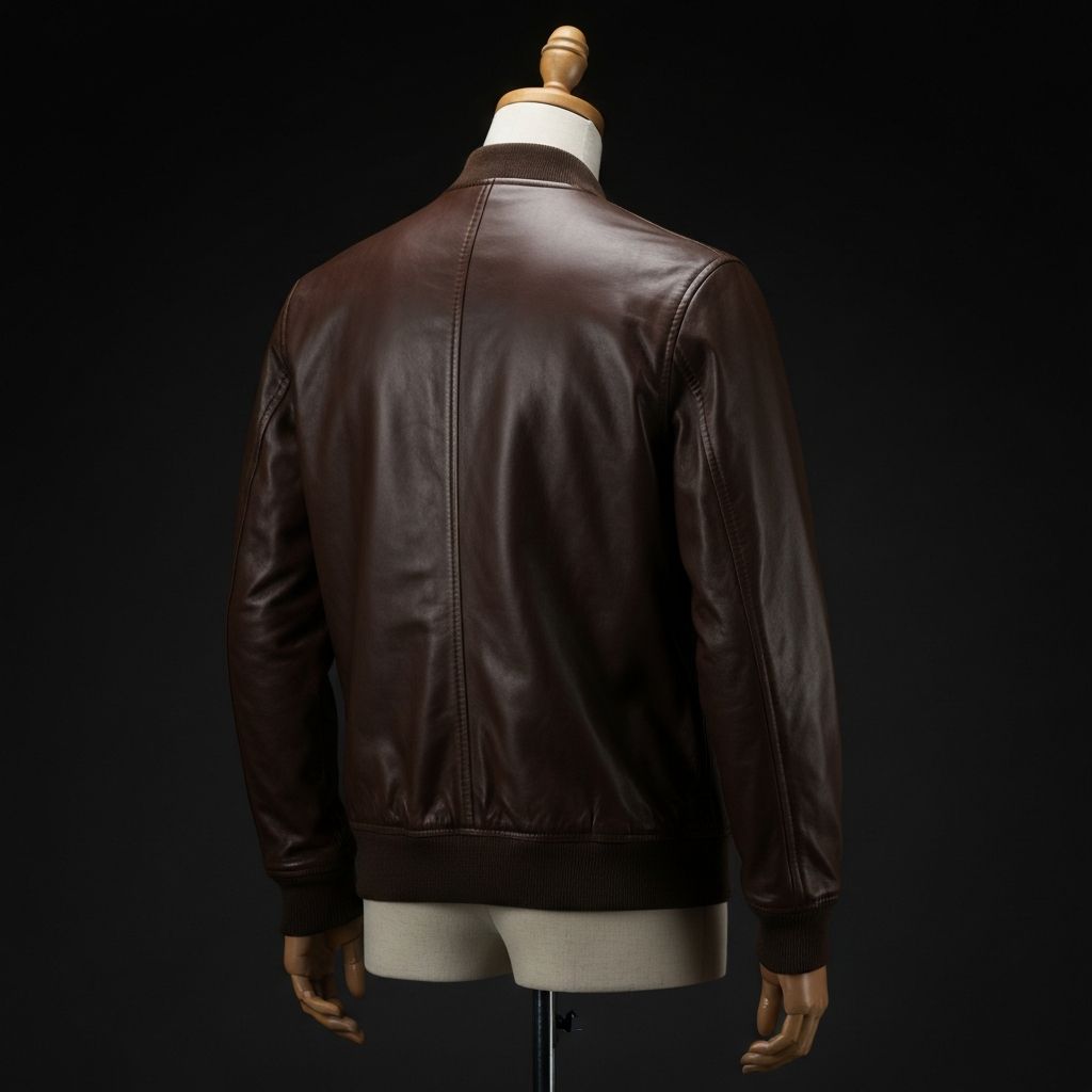 Leather Bomber Jacket thumbnail 2