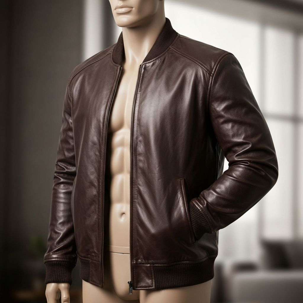 Leather Bomber Jacket